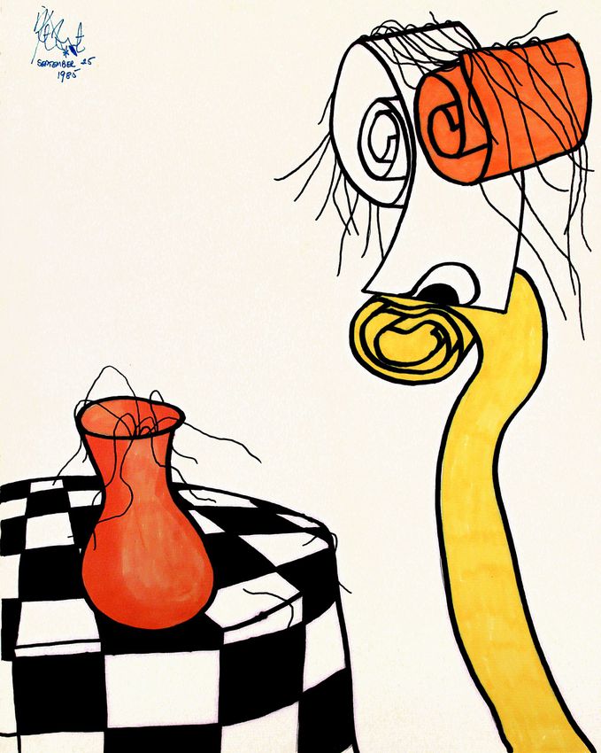 679x850 kurt vonnegut was a really great doodler