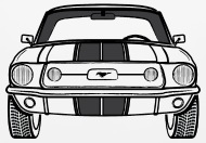 190x132 Mustang Mouse Pad Spreadshirt