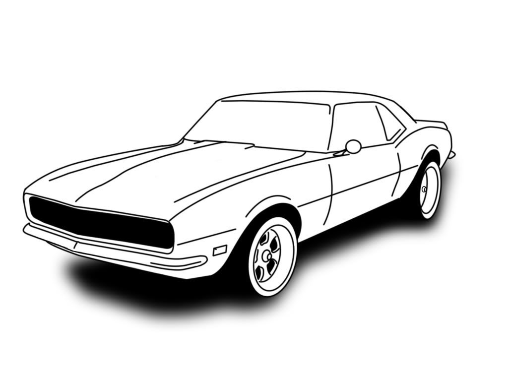 1024x768 Camaro Sketch
