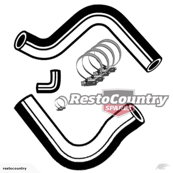600x600 Ford Mustang Radiator Hose Kit Upper + Lower + Bypass +