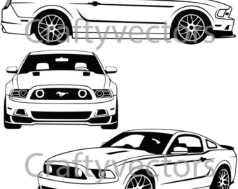 340x270 Ford Mustang Vector Etsy