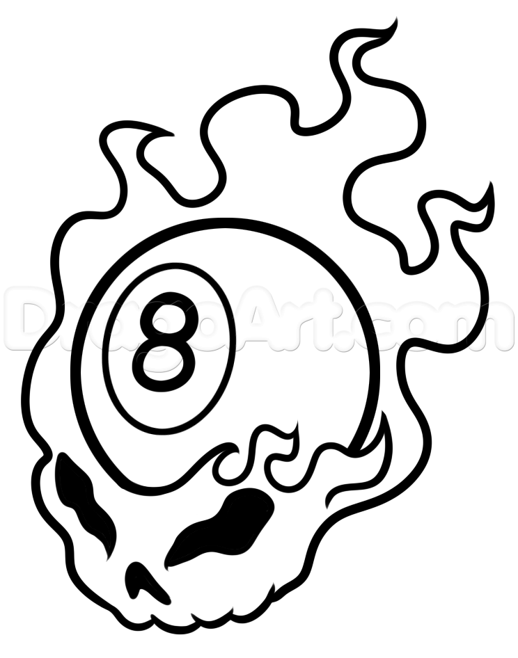 744x946 Drawing An Ball Tattoo Style, Step