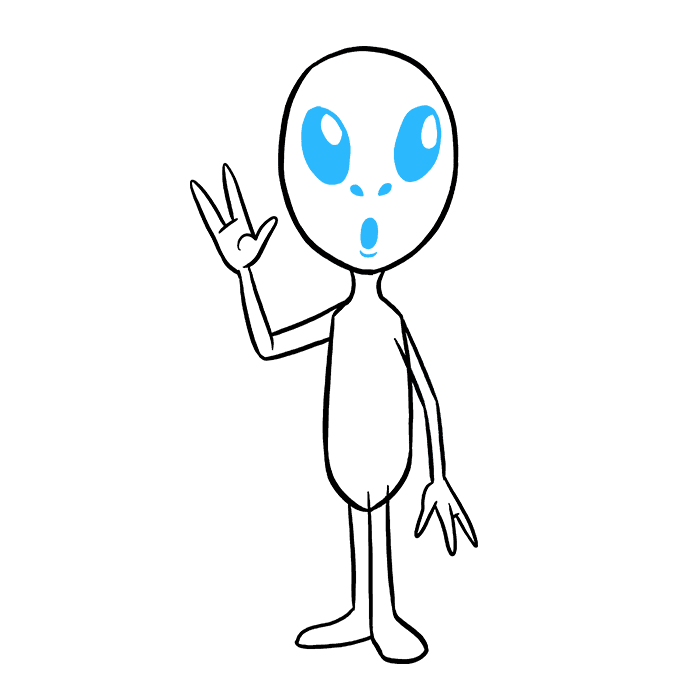 680x678 How To Draw An Alien