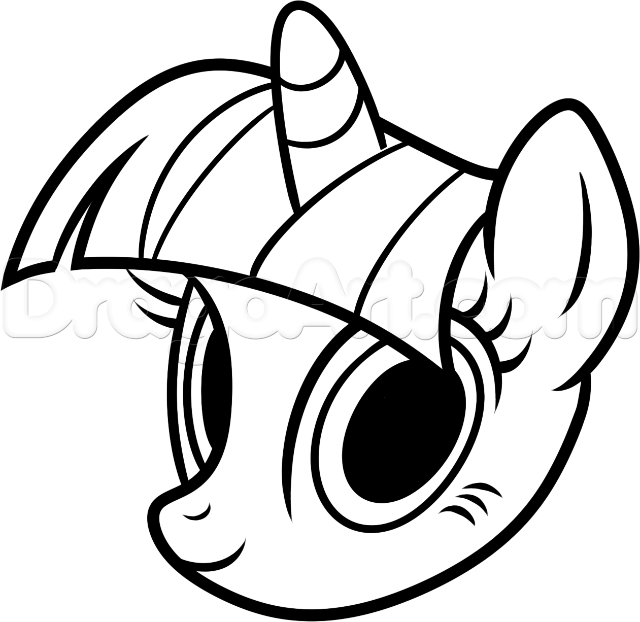 1261x1226 Step How To Draw Twilight Sparkle Easy