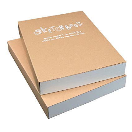 425x425 kraft cover drawing notebook sketchbook set
