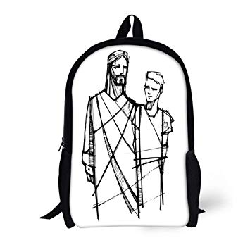 355x355 pinbeam backpack travel daypack catholic drawing