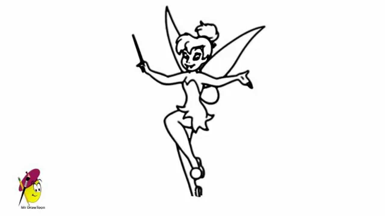 1280x720 tinkerbell how to draw tinkerbell youtube ideasdrawings