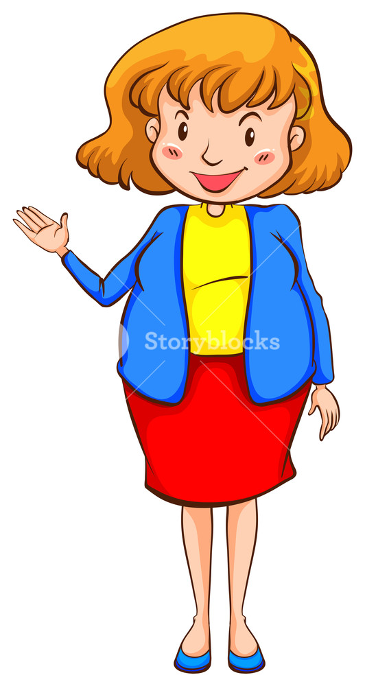 532x1000 A Drawing Of A Smiling Teacher On A White Background Royalty Free