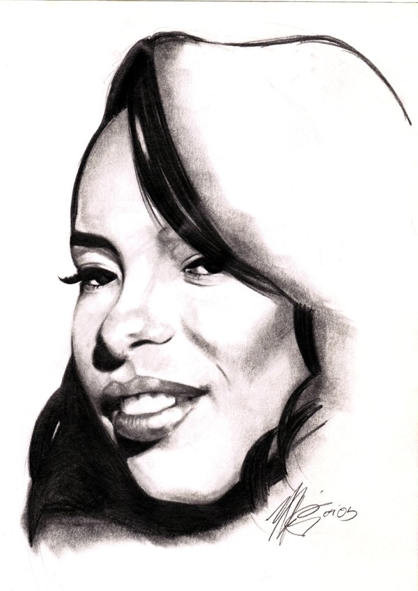 600x848 Easy Drawing Of Aaliyah