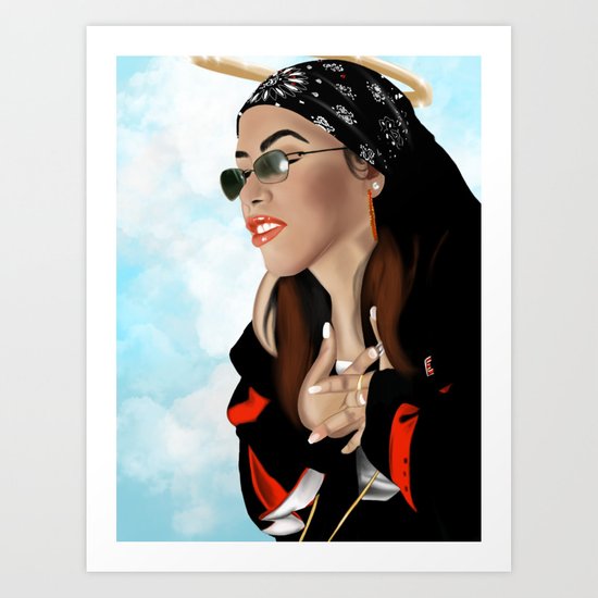 550x550 aaliyah art print