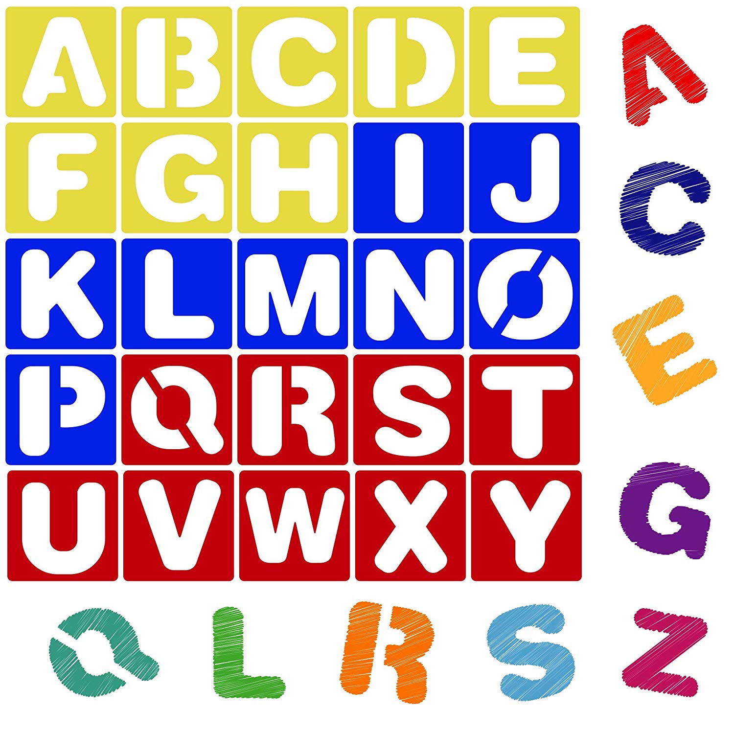 1500x1500 Karty Alphabet Letter Stencil Set For Kids And Adults