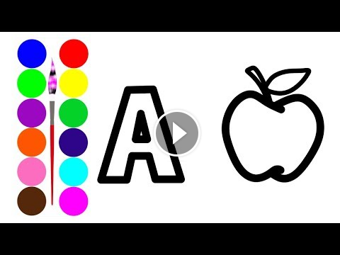 480x360 learn alphabet abc coloring and drawing learn colors for kids