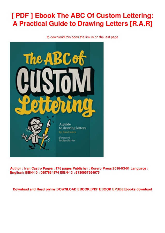 638x903 Pdf Ebook The Abc Of Custom Lettering A Practical Guide