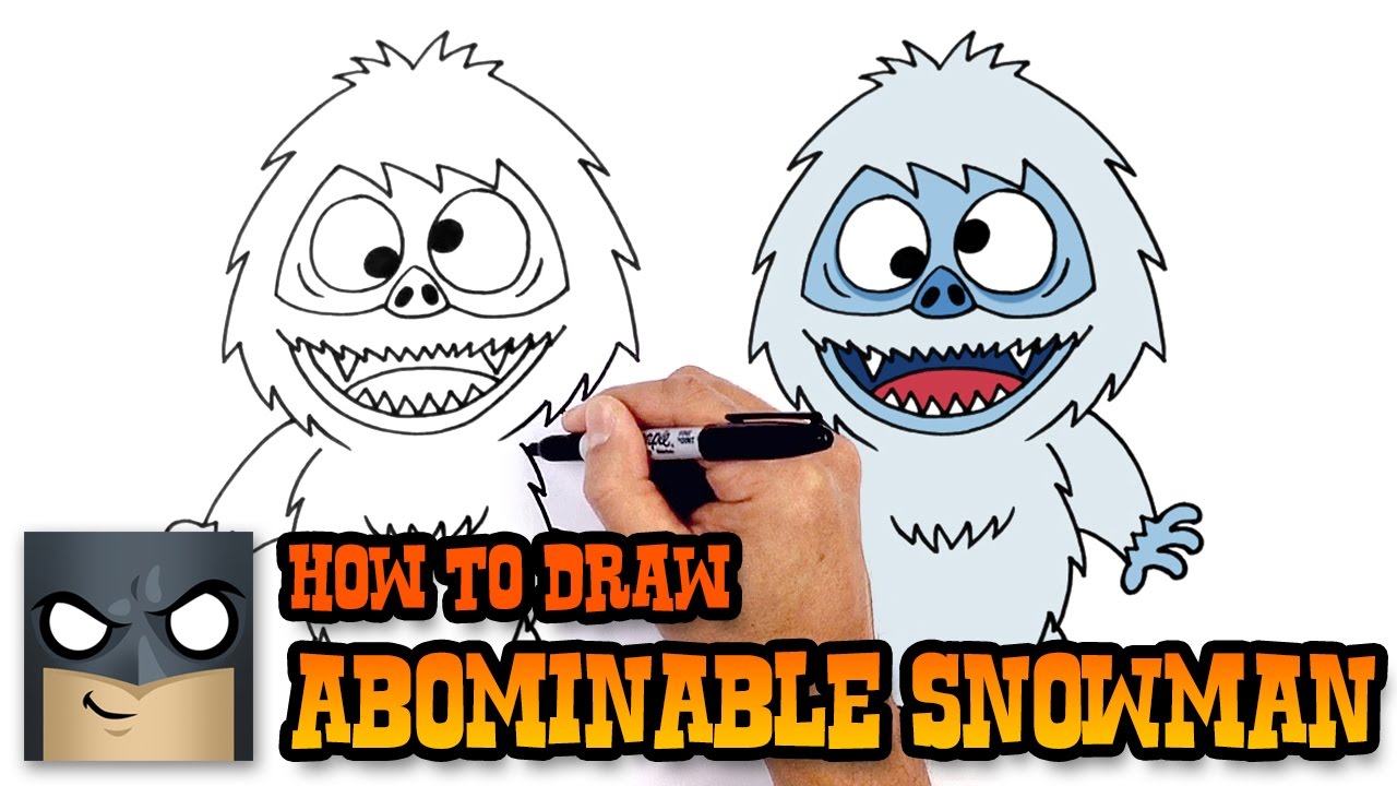 1280x720 How To Draw Abominable Snowman Christmas Drawing Lesson