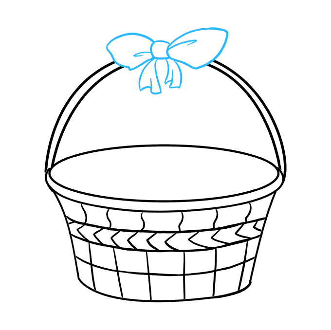 680x678 How To Draw An Easter Basket