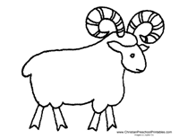 200x155 The Lord Will Provide Coloring Sheet Family Worship Abraham