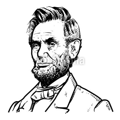 400x400 abraham lincoln vector illustration, abraham lincoln drawing
