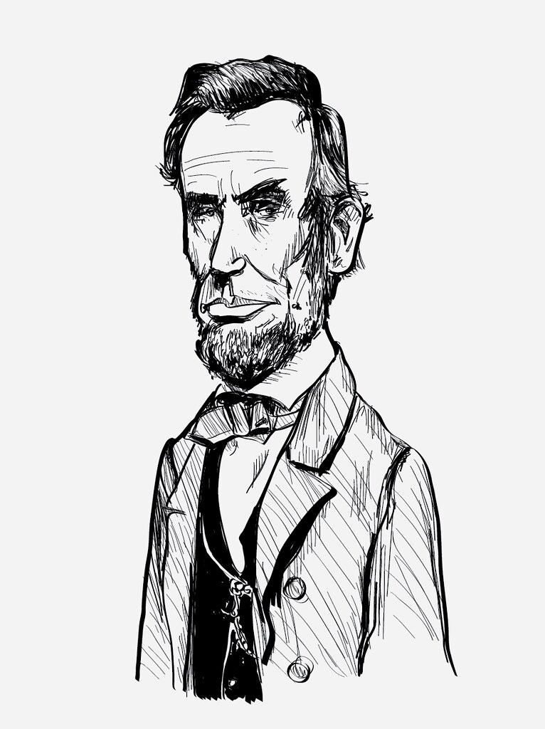 766x1024 Abraham Lincoln Drawing Drawing Using My New Wacom Tablet
