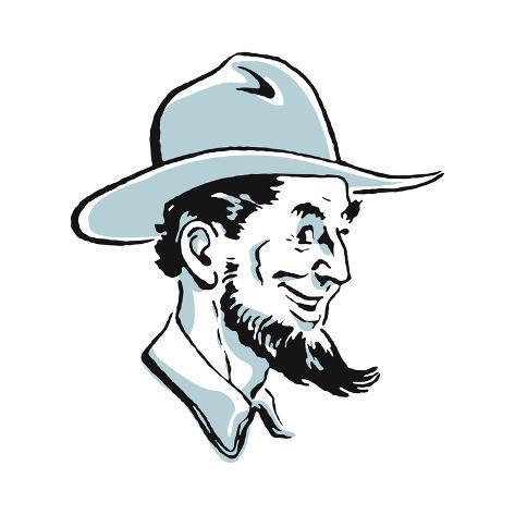 473x473 Abraham Lincoln Cowboy Prints