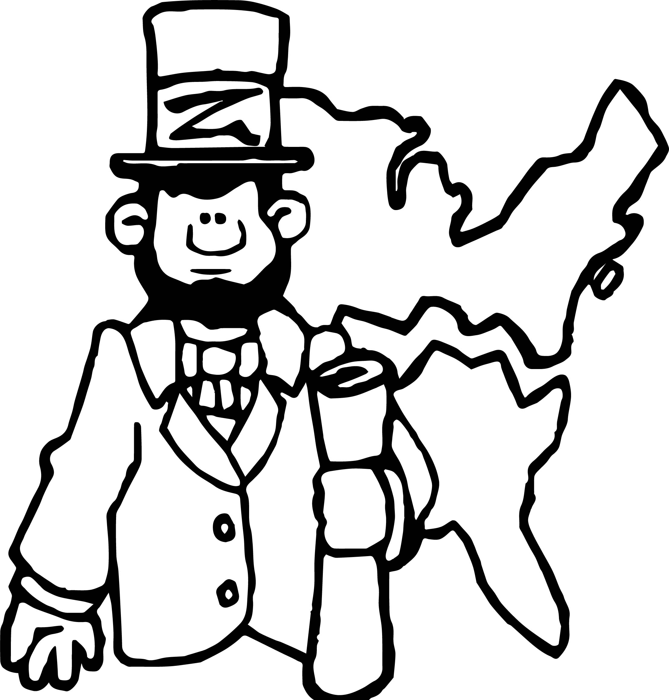 2213x2316 Abraham Lincoln President Map Coloring