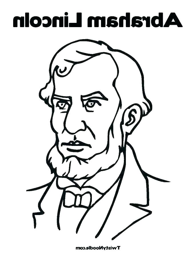 685x886 Abraham Lincoln Coloring Pages