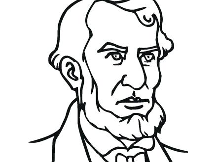 440x330 Free Abraham Lincoln Coloring Pages