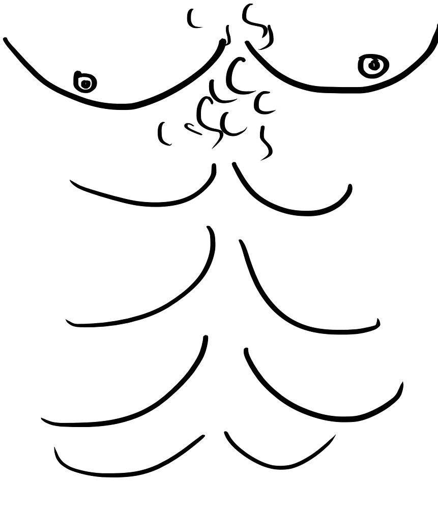 861x1000 Funny Chest And Abs Drawing