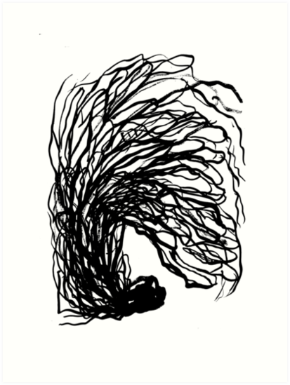 413x549 Black And White Minimal Abstract Painting Brushstrokes Urban