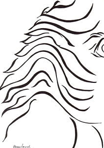 212x300 Original Art Signed Ink Drawing