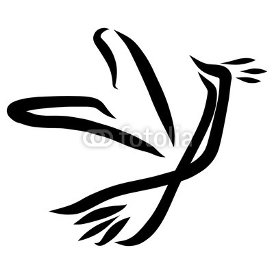 400x400 A Bird, Abstract Drawing Of Black Lines Buy Photos Ap Images