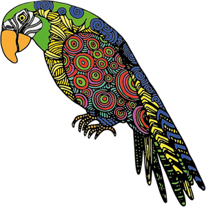 299x300 Abstract Parrot Sew You Can Digitize