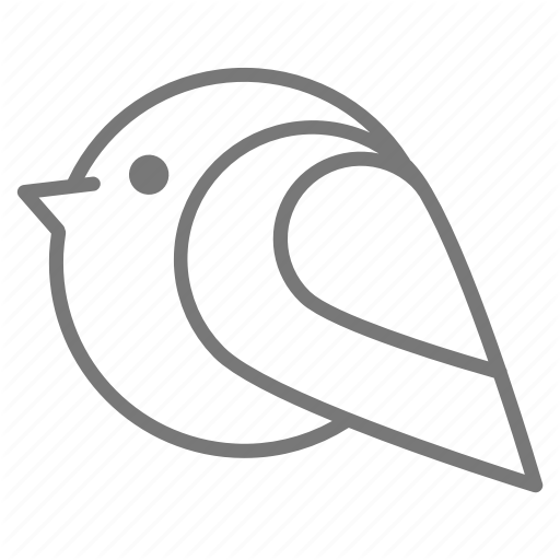 512x512 Abstract, Bird, Line, Round Icon
