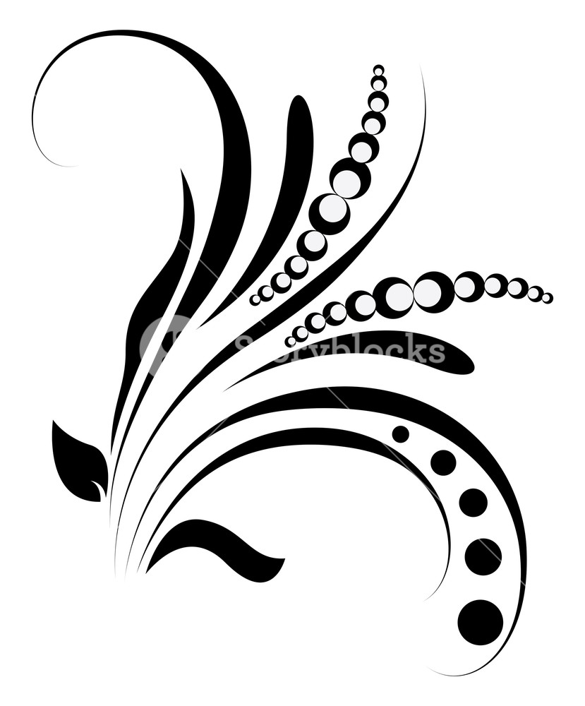 829x1000 Abstract Floral Design Royalty Free Stock Image