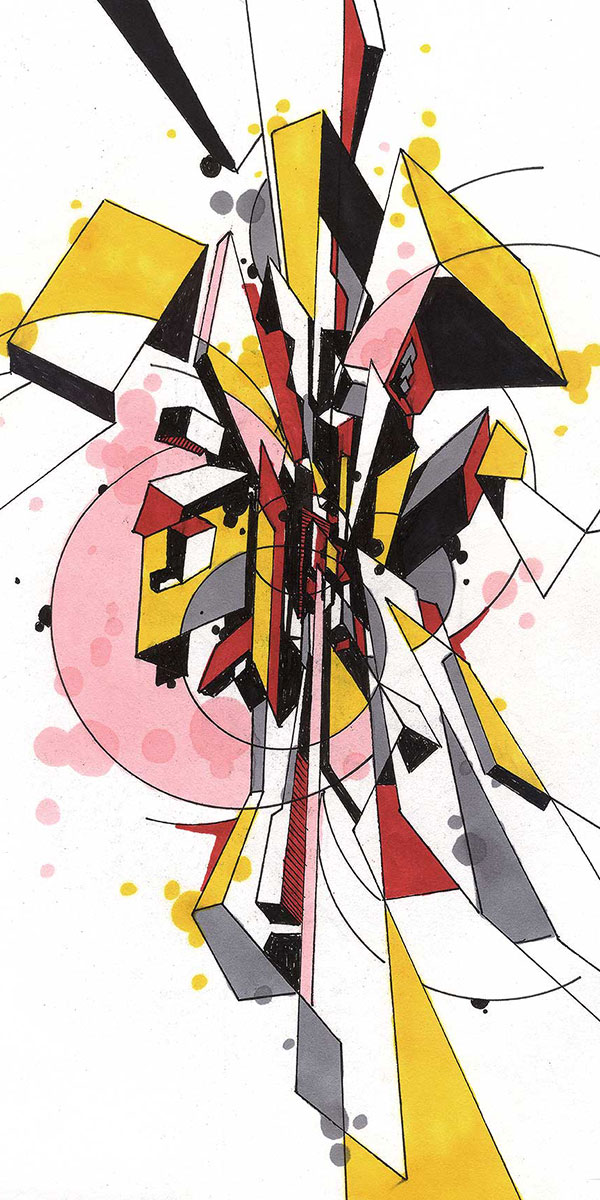 600x1200 Original Abstract Art Drawings