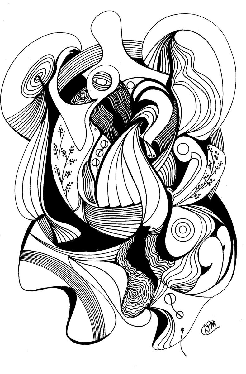 790x1200 Pen And Ink Abstract Drawing My Style, Friends, Moments