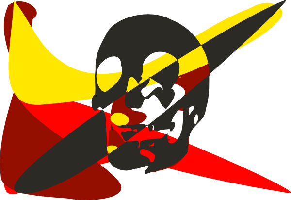 600x412 Halloween Abstract Drawing Clip Art