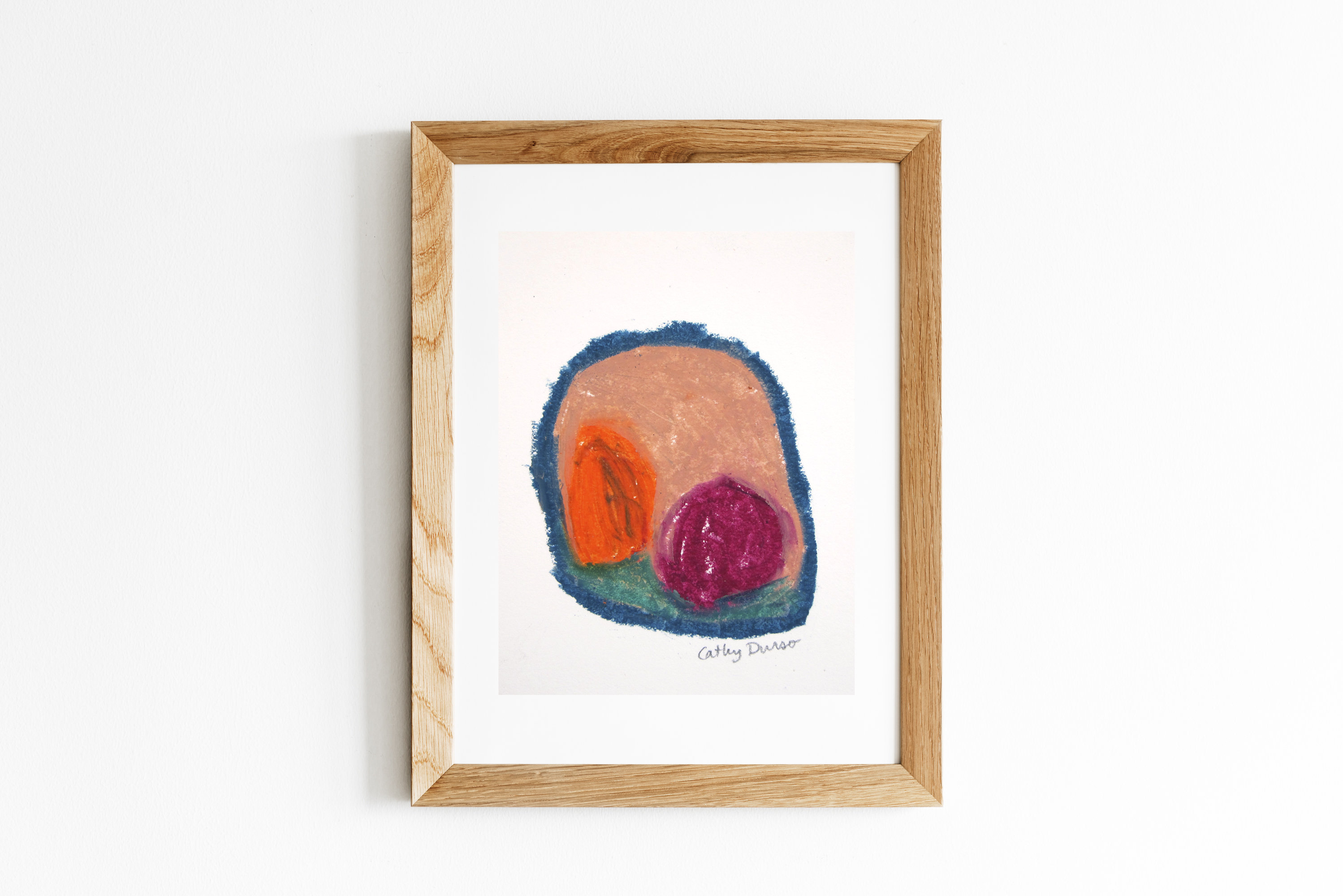 2997x2000 Small Abstract Drawing Colorful Art Original Oil Pastel Etsy