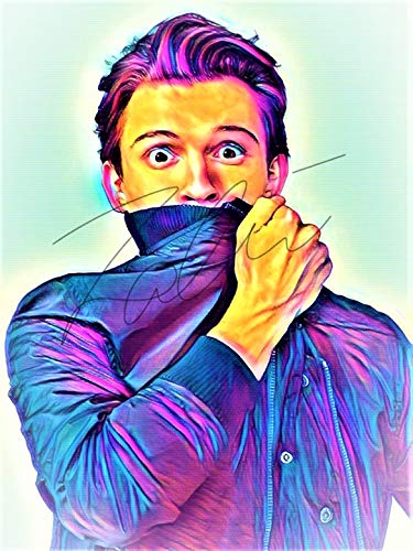 375x500 tom holland abstract drawing print poster hand drawn pop art