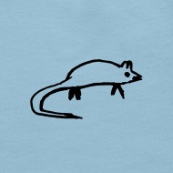 190x190 Mouse Abstract Drawing Art Geometry Baby Cap Spreadshirt