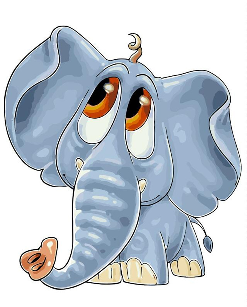 800x997 Detail Feedback Questions About Animals Baby Elephant Oil Painting