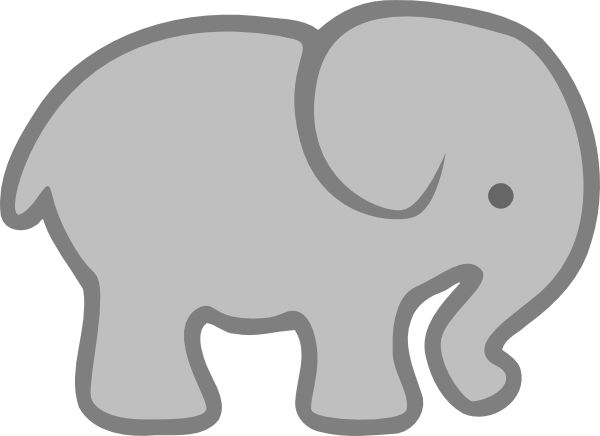 600x436 Abstract Elephant Clipart