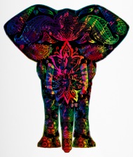 190x223 Abstract Elephant Design Travel Mug Spreadshirt