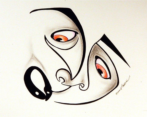 600x479 Abstract Eye Drawings