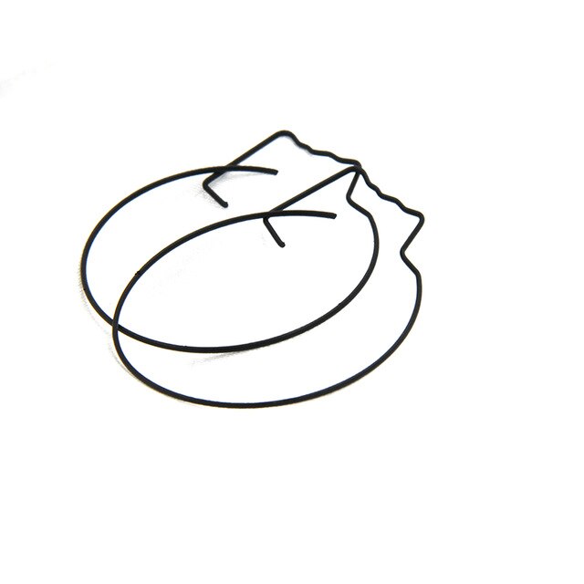 640x640 Hyperbole Style Simple People Face Metal Earrings Abstract Face