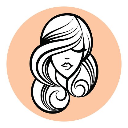 416x416 Woman Silhouette, Women's Face Abstract Design Concept Premium