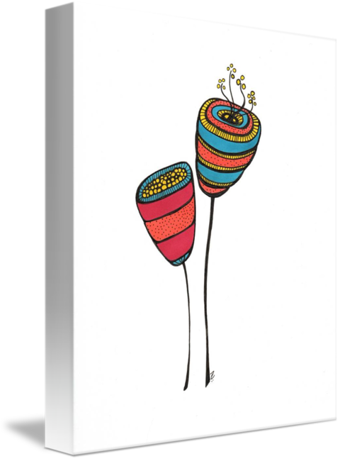 480x650 Unique Abstract Flower Drawing