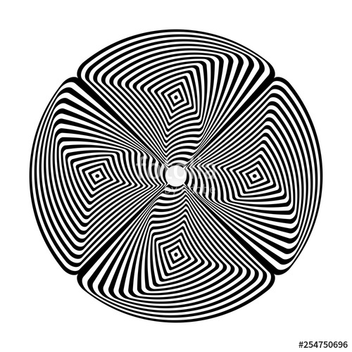 500x500 Circle Design Element Abstract Geometric Pattern Lines Texture