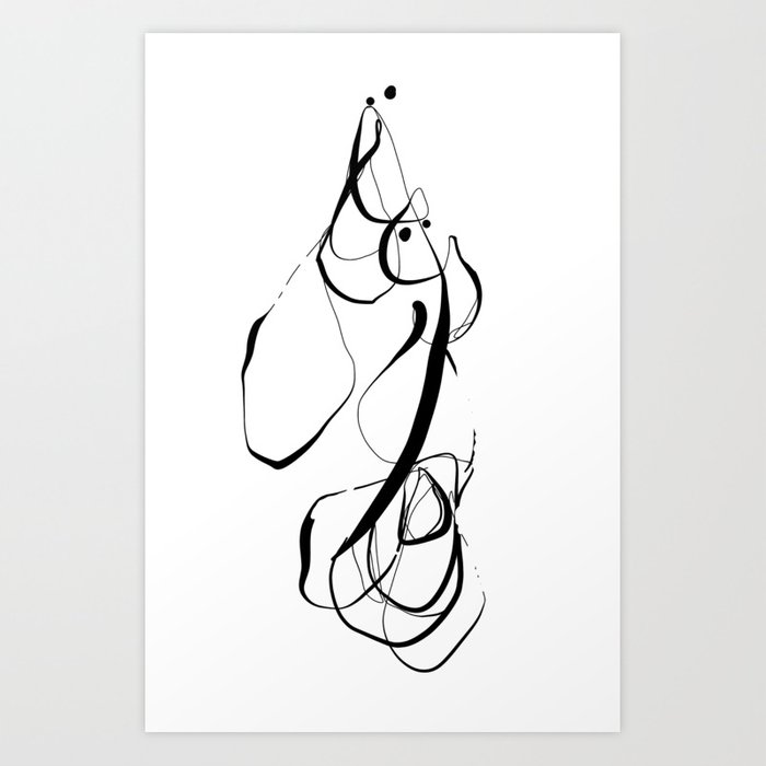 700x700 Abstract Line No Art Print