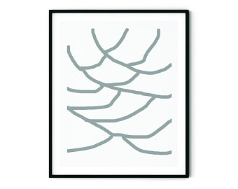 340x270 Abstract Line Art Etsy