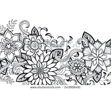 450x365 Black And White Designs To Draw Mandala Doodle Inspiration Black